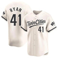 M.Twins #41 Joe Ryan Player Cream Home Limited Gdoa Stitched Jerseys
