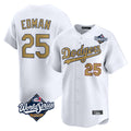 LA.Dodgers #25 Tommy Edman Player Gold World Series Collection Limited Home Gdoa Stitched Jerseys