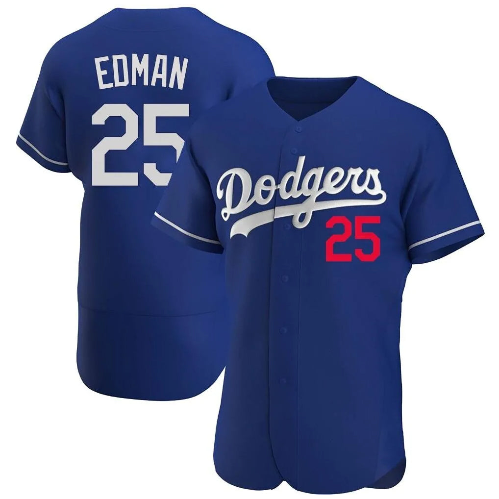 LA.Dodgers #25 Tommy Edman Player Royal Limited Elite Home Gdoa Stitched Jerseys