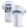 S.Mariners #29 Cal Raleigh Player White Home Limited Elite Stitched Jerseys