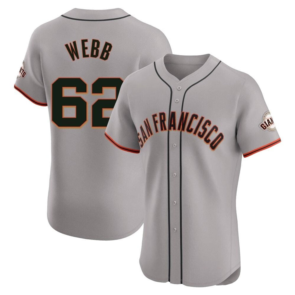 SF.Giants #62 Logan Webb Player Gray Home Limited Elite Stitched Jerseys