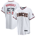 A.Diamondbacks #57 Eduardo Rodriguez Player White USA 250 Fourth of July Home Game Gdoa250Ys Stitched Jerseys