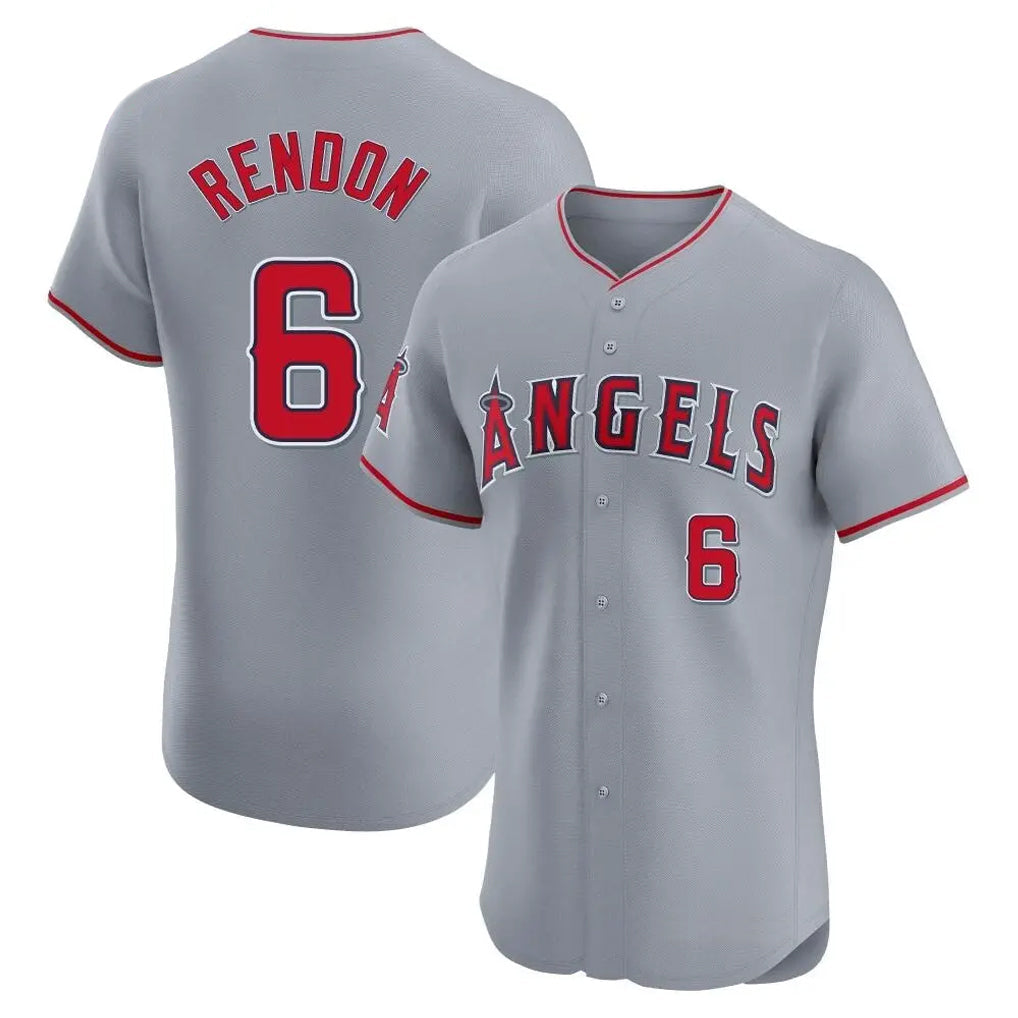 LA.Angels #6 Anthony Rendon Player Gray Home Limited Elite Gdoa Stitched Jerseys