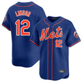 NY.Mets #12 Francisco Lindor Player Royal Home Limited Gdoa Stitched Jerseys