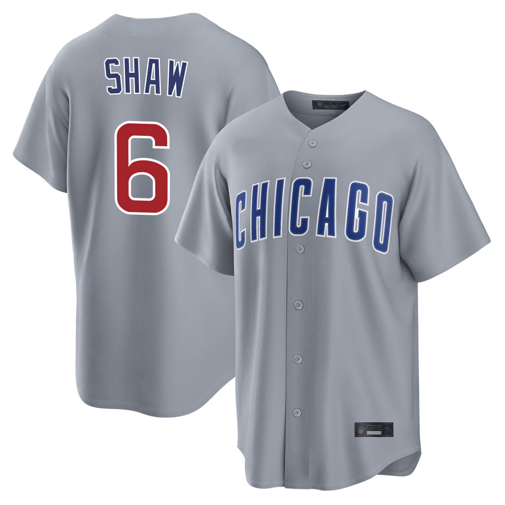 C.Cubs #6 Matt Shaw Player Gray Home Game Gdoa Stitched Jerseys
