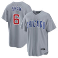 C.Cubs #6 Matt Shaw Player Gray Home Game Gdoa Stitched Jerseys