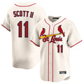 St. Louis Cardinals #11 Victor Scott II Player Cream Home Limited Stitched Jerseys