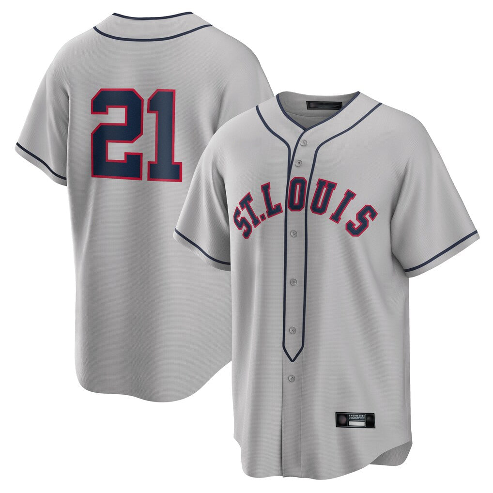 St. Louis Cardinals #21 Lars Nootbaar Player Gray Classic Replica Game Stitched Jerseys