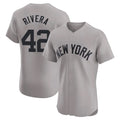 NY.Yankees #42 Mariano Rivera Player Gray Limited Elite Home Stitched Jerseys