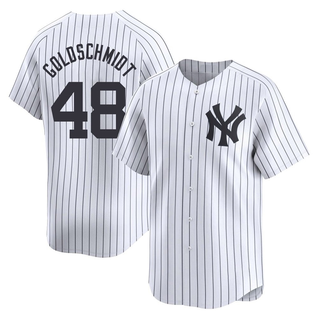 NY.Yankees #48 Paul Goldschmidt Player White Limited Stitched Jerseys