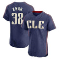 C.Guardians #38 Steven Kwan Player Navy City Connect Limited Elite Home Gdoa Stitched Jerseys