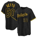 LA.Dodgers #50 Mookie Betts Player Black Gold Limited Home Gdoa Stitched Jerseys