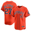 H.Astros #27 Jose Altuve Player Orange Home Limited Gdoa Stitched Jerseys