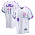KC.Royals #11 Maikel Garcia Player White 2026 City Connect Limited Home Gdoa Stitched Jerseys