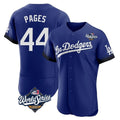 LA.Dodgers #44 Andy Pages Player Royal World Series City Connect Elite Home Gdoa Stitched Jerseys