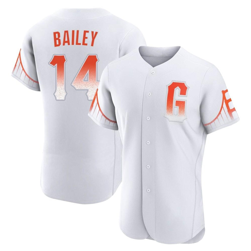 SF.Giants #14 Patrick Bailey Player White City Connect Home Limited Elite Gdoa Stitched Jerseys