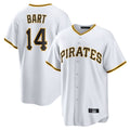 P.Pirates #14 Joey Bart Player White Home Game Stitched Jerseys