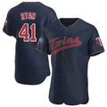 M.Twins #41 Joe Ryan Player Navy 60th Home Limited Elite Gdoa Stitched Jerseys