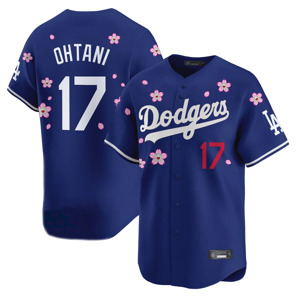 LA.Dodgers #17 Shohei Ohtani Player Royal Tokyo Series Vapor Premier Limited Gdoa Stitched Jerseys