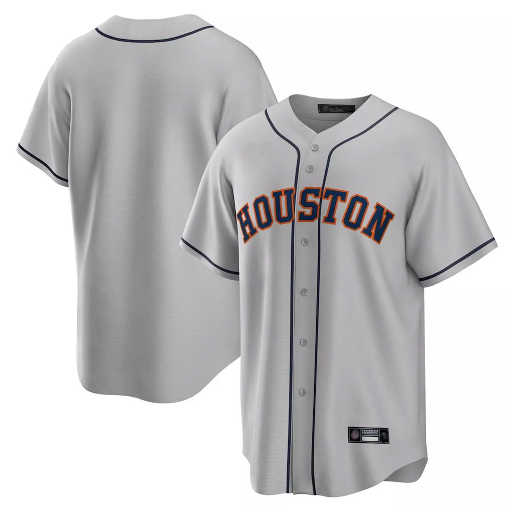 H.Astros ## Astros Blank Player Gray Home Game Gdoa Stitched Jerseys