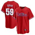 P.Phillies #59 Jhoan Duran Player Red Home Game Stitched Jerseys