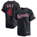 W.Nationals #4 Daylen Lile Player Navy Alternate Limited Replica Gdoa Stitched Jerseys