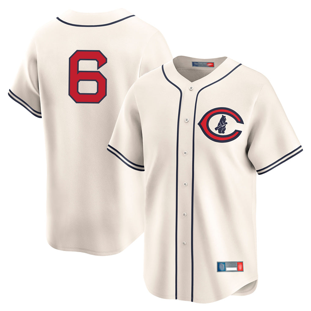 C.Cubs #6 Matt Shaw Player Cream Field of Dreams Limited Home Game Gdoa Stitched Jerseys