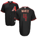 A.Diamondbacks #4 Ketel Marte Player Black Big & Tall Replica Limited Stitched Jerseys
