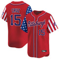 P.Pirates #15 Oneil Cruz Player Red 2025 Independence Day Vapor Premier Limited Stitched Jerseys