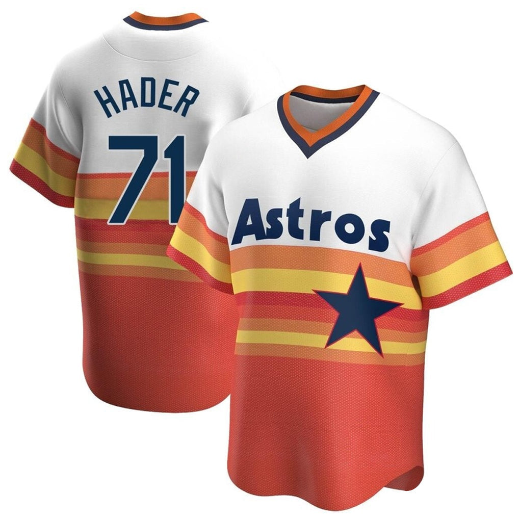 H.Astros #71 Josh Hader Player Rainbow Cooperstown Collection T-shirt Gdoa Stitched Jerseys