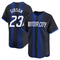 D.Tigers #23 Kirk Gibson Player Navy City Connect Home Limited Gdoa Stitched Jerseys