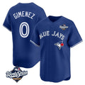 T.Blue Jays #0 Andres Gimenez Player Royal 2025 World Series Limited Gdoa Stitched Jerseys