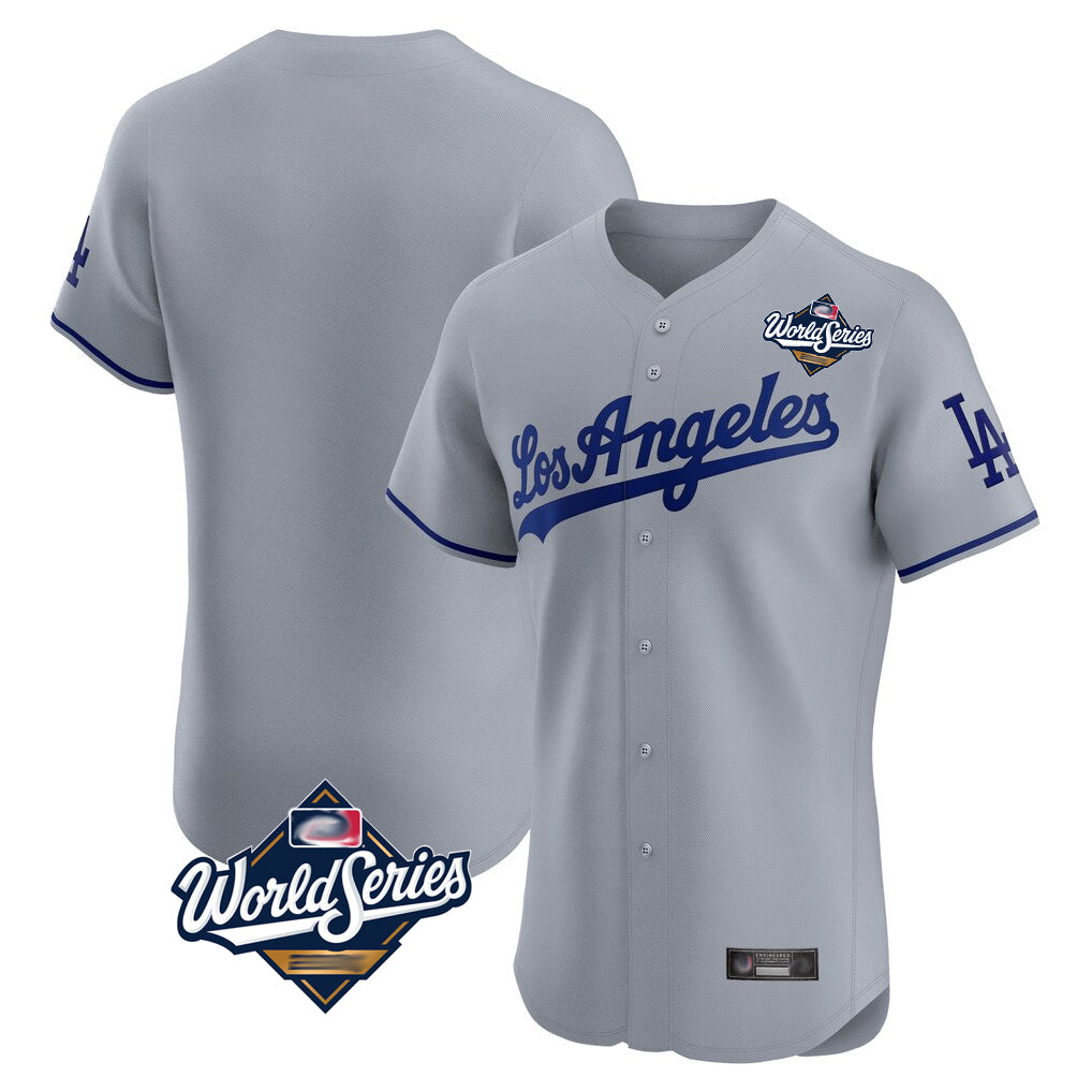 LA.Dodgers ## Dodgers Blank Player Gray Limited Elite Home World Series Gdoa Stitched Jerseys