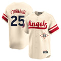 LA.Angels #25 Travis d'Arnaud Player Cream City Connect Limited Home Gdoa Stitched Jerseys