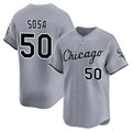 C.White Sox #50 Lenyn Sosa Player Gray Road Limited Home Gdoa Stitched Jerseys