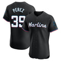 M.Marlins #39 Eury Perez Player Black Vapor Home Limited Elite Gdoa Stitched Jerseys