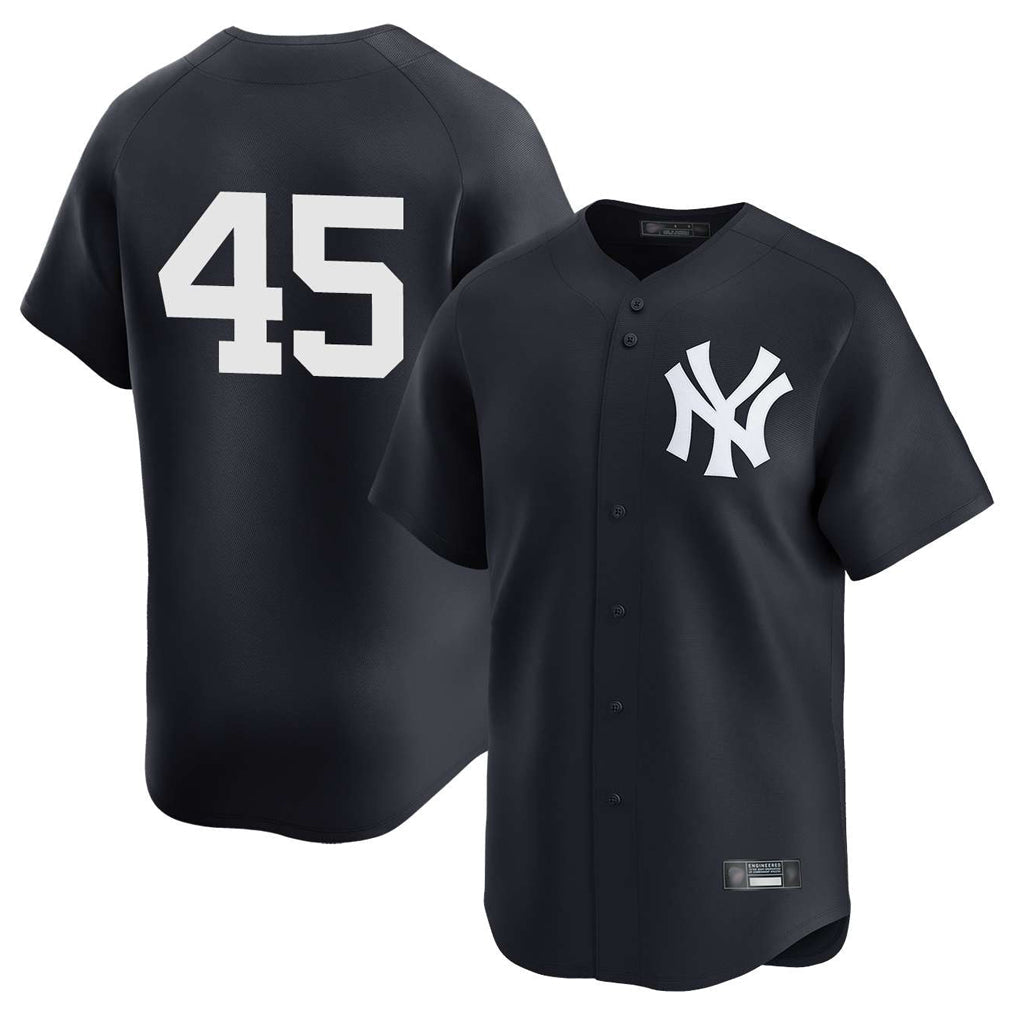 NY.Yankees #45 Gerrit Cole Player Navy Limited Home Gdoa Stitched Jerseys