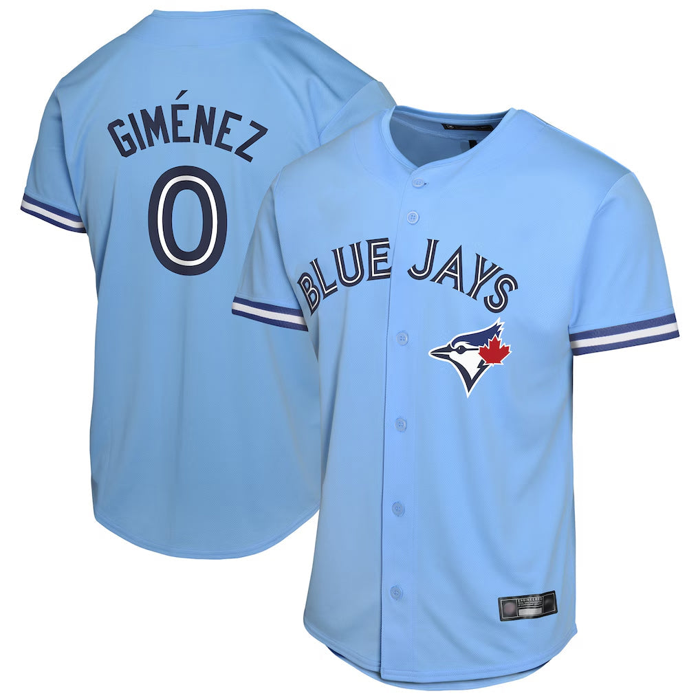 T.Blue Jays #0 Andres Gimenez Player Blue Home Game Gdoa Stitched Jerseys