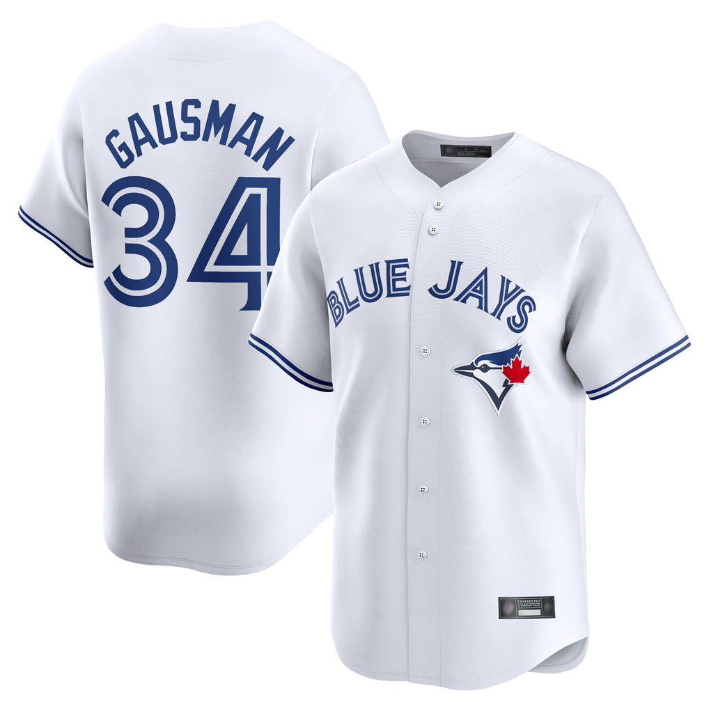 T.Blue Jays #34 Kevin Gausman Player White Home Limited Stitched Jerseys