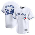 T.Blue Jays #34 Kevin Gausman Player White Home Limited Stitched Jerseys