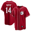 C.Reds #14 Pete Rose Player Red Home Game Gdoa Stitched Jerseys