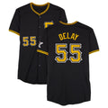 P.Pirates #55 Jason Delay Player Black Alternate Limited Game Stitched Jerseys