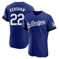 LA.Dodgers #22 Clayton Kershaw Player Royal City Connect Elite Home Gdoa Stitched Jerseys
