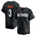 B.Orioles #3 Taylor Ward Player Black City Connect Limited Home Game Gdoa Stitched Jerseys