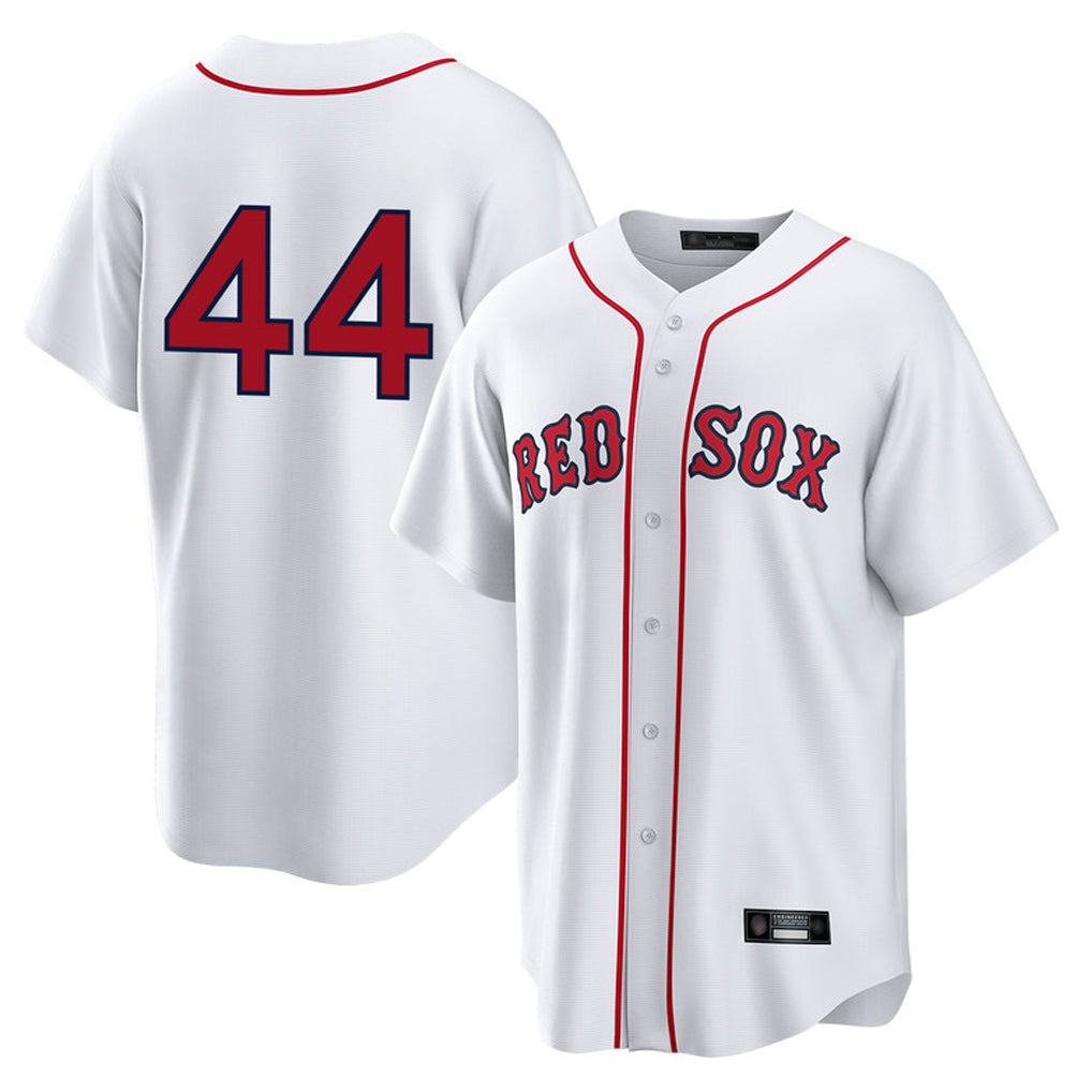 B.Red Sox #44 Aroldis Chapman Player White Home Game Gdoa Stitched Jerseys