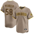 S.Diego Padres #58 Wandy Peralta Player Khaki Home Limited Stitched Jerseys