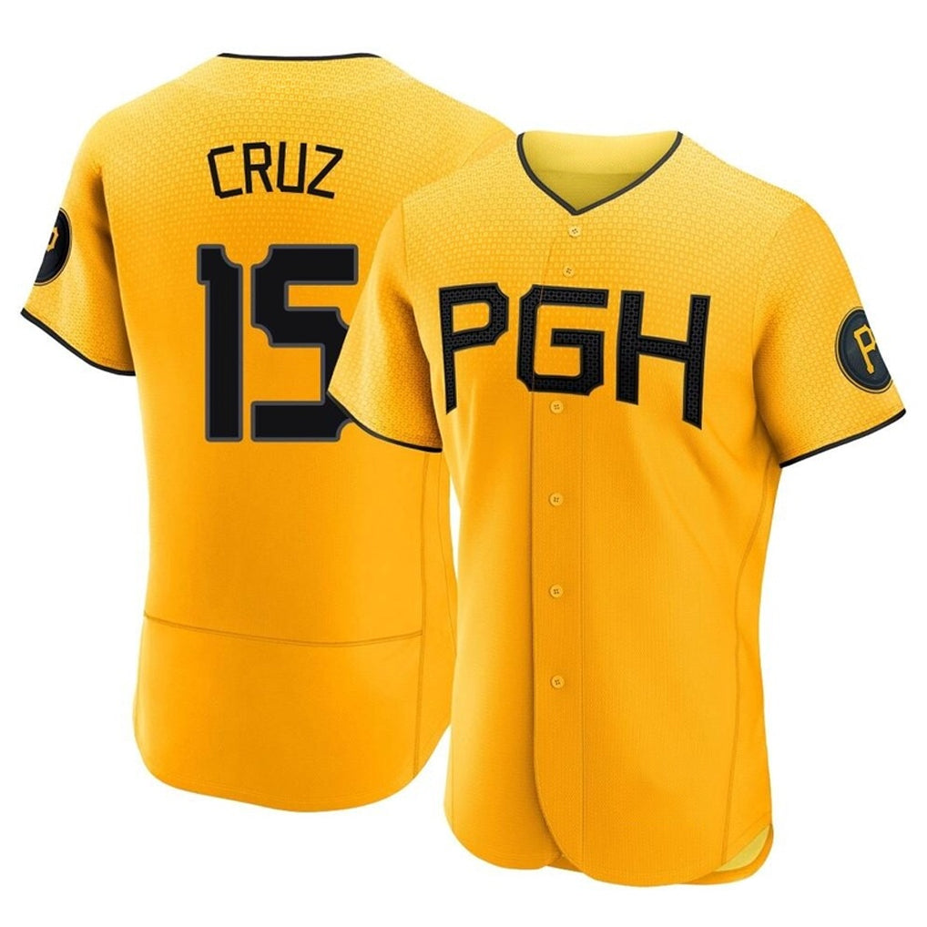 P.Pirates #15 Oneil Cruz Player Gold City Connect Home Limited Elite Stitched Jerseys