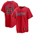 C.Guardians #37 Travis Bazzana Player Red Home Game Gdoa Stitched Jerseys