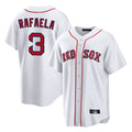 B.Red Sox #3 Ceddanne Rafaela Player White Home Game Gdoa Stitched Jerseys