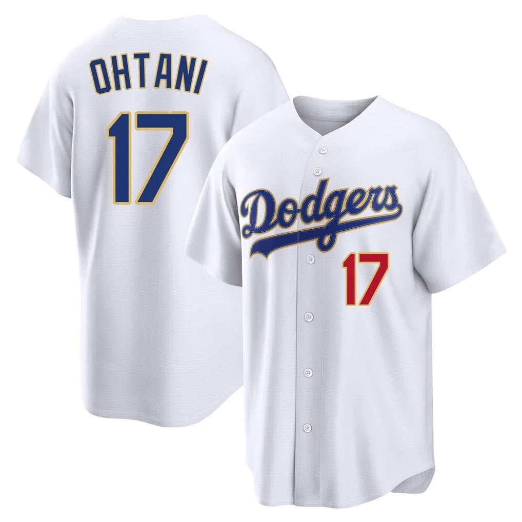 LA.Dodgers #17 Shohei Ohtani Player Gold White 2026 Collection Stadium Limited Gdoa Stitched Jerseys